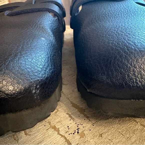 Birkenstock Birki’s Camden Closed Toe Dual Buckle Navy Blue Clogs Women’s 7 - Picture 4 of 13